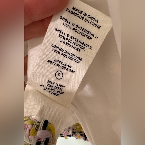 AVEC LES FILLES Women's Tweed Button-Front Jacket size medium - Picture 7 of 11